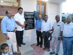  Dr. Wooday P. Krishna, National Council Member, IEI along with Dr. L. V. Muralikrishna Reddy, President, IEI, Dr. K. Gopalakrishnan, Council Member, IEI, Er. I. Michael Raj, Chairman Building Committee, IEI Tuticorin Local Centre and others on the occasion of the inauguration of the new building of the IEI, Tuticorin Local Centre, April 2015.