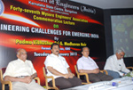At a Commemoration Lecture Program at the Institution of Engineers (India) along with Padma Bhushan Dr. G. Madhavan Nair.