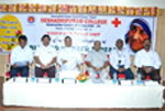 At the birth centenary celebrations of Mother Teresa organised by Seshadripuram College, Bengaluru.