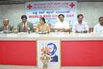 At the World Red Cross Day celebrations along with senior Journalist Shri E. V. Satyanrayana.