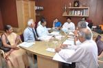 Chairing a meeting of the Governing Council of Seshadripuram Institute of Commerce & Management, Bengaluru, 2012.